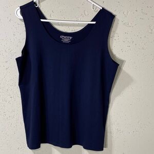 Chico's Deep Blue Tank Top